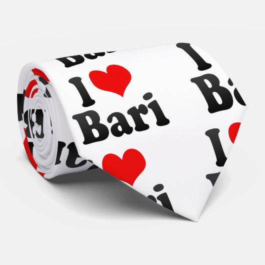 Ik hou van Bari, Italië Stropdas (Opgerold)