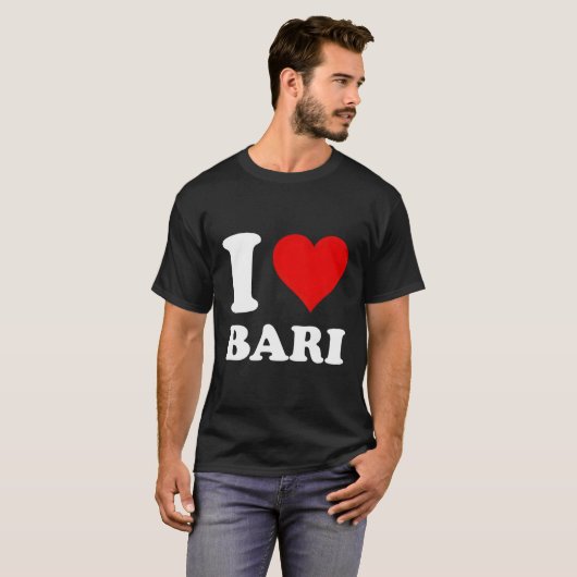 Ik hou van Bari T-shirt (Voorkant volledig)