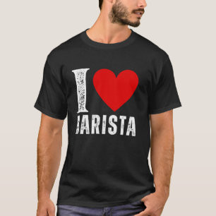  Ik hou van Barista Matching Group Coffee Lover T-shirt