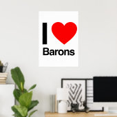 ik hou van baronnen poster (Thuiskantoor)