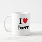 Ik hou van Barry hartaangepast Koffiemok (Links)