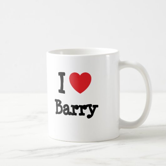 Ik hou van Barry hartaangepast Koffiemok (Rechts)