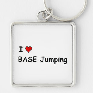 Ik hou van BASE-jumping Sleutelhanger