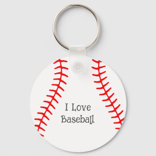 Ik hou van Baseball Sleutelhanger (Voorkant)