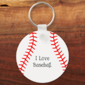 Ik hou van Baseball Sleutelhanger (Voorkant)