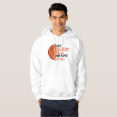 Ik hou van basketbal en misschien 3 mensen hoodie (Voorkant volledig)