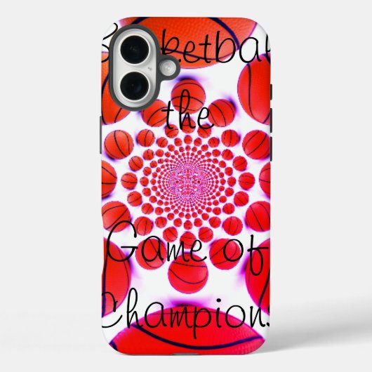 Ik hou van basketbal: het spel van kampioenen art  Case-Mate iPhone case (Achterkant)