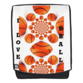 Ik hou van basketbal: het spel van kampioenen art  rugtassen (Voorkant)