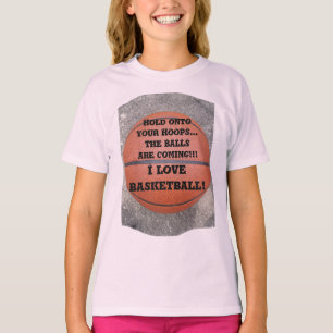 Ik hou van basketbal Humor T-shirt