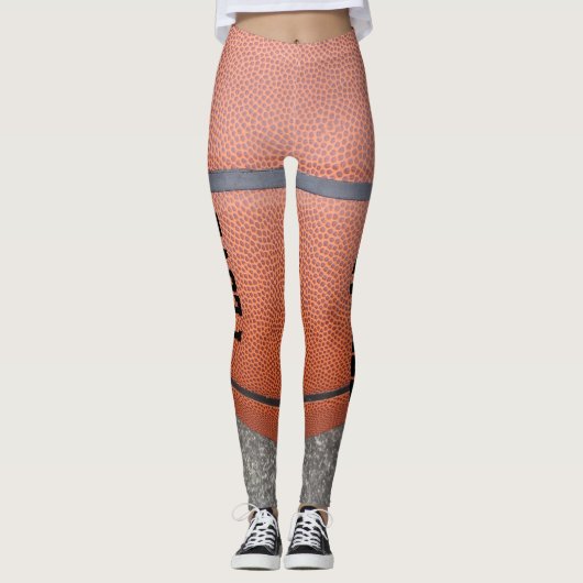 Ik hou van basketbal Leggings (Voorkant)