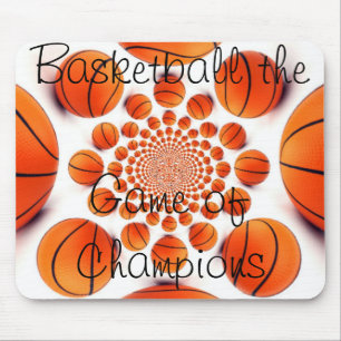 Ik hou van basketbal mooi spel van kampioenen pad muismat