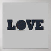 ik hou van basketbal poster (Voorkant)