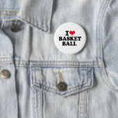 Ik hou van basketbal ronde button 5,7 cm (In situ)