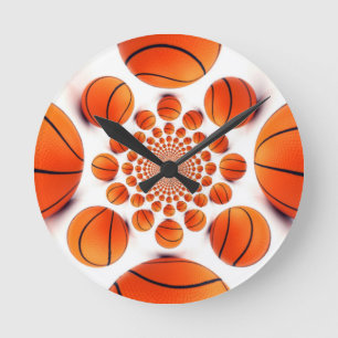 Ik hou van basketbal ronde klok