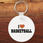 Ik Hou Van Basketbal Sleutelhanger (Voorkant)