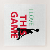 Ik hou van basketbal spel legpuzzel (Horizontaal)