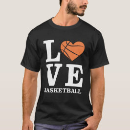 Ik hou van basketbal t-shirt