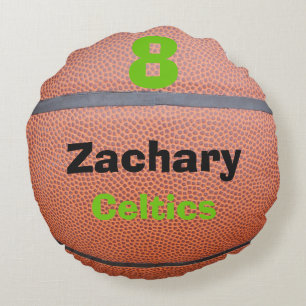 Ik Hou Van Basketbal Team Speler Ronde Kussen