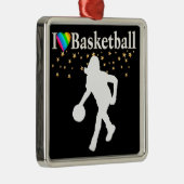 IK HOU VAN BASKETBALDESIGN METALEN ORNAMENT (Rechts)
