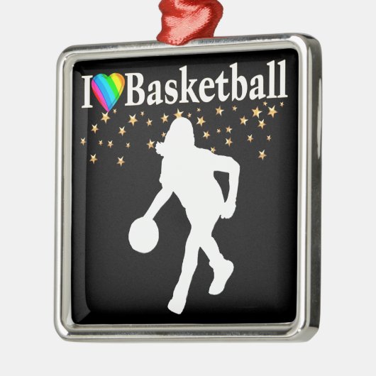 IK HOU VAN BASKETBALDESIGN METALEN ORNAMENT (Links)