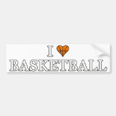 Ik hou van Basketball Bumpersticker (Voorkant)