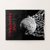 Ik hou van Basketball Legpuzzel (Horizontaal)