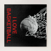 Ik hou van Basketball Legpuzzel (Horizontaal)