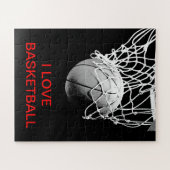 Ik hou van Basketball Legpuzzel (Horizontaal)