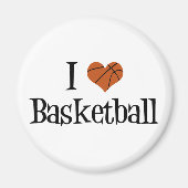 Ik hou van Basketball Magneet (Voorkant)