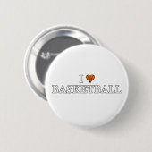 Ik hou van Basketball Ronde Button 5,7 Cm (Voorkant /achterkant)