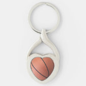 Ik hou van Basketball Sleutelhanger (Voorkant)
