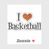 Ik hou van Basketball Sticker (Vel)