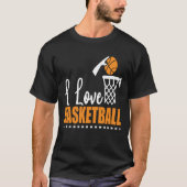 Ik hou van Basketball T-shirt (Voorkant)