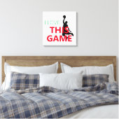 Ik hou van basketbalwedstrijd canvas afdruk (Insitu (Slaapkamer))