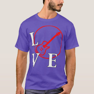 Ik hou van Bass voor Bass speler muziek liefhebber T-shirt
