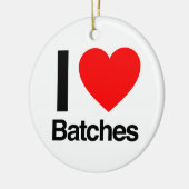 ik hou van batches keramisch ornament (Links)