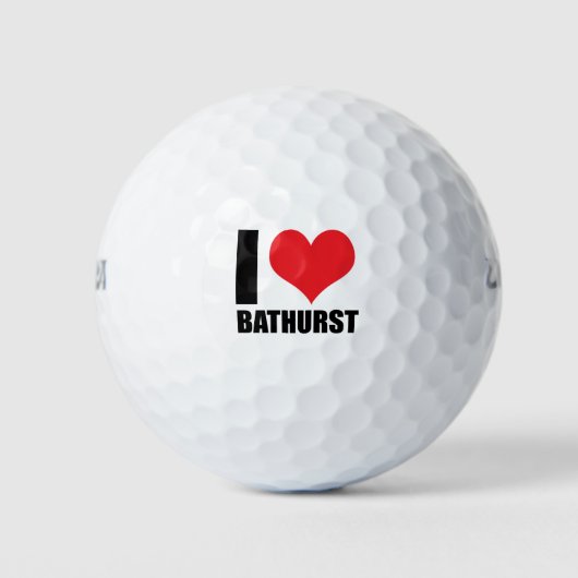 Ik hou van Bathurst Golfballen (Voorkant)