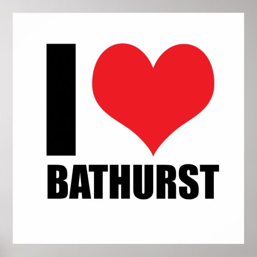 Ik hou van Bathurst Poster (Voorkant)