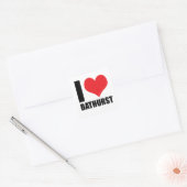 Ik hou van Bathurst Vierkante Sticker (Envelop)