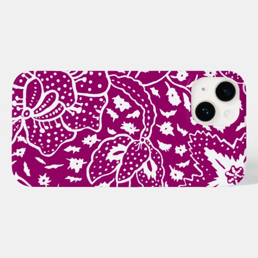 Ik hou van Batik iPhone Case (Achterkant (horizontaal))