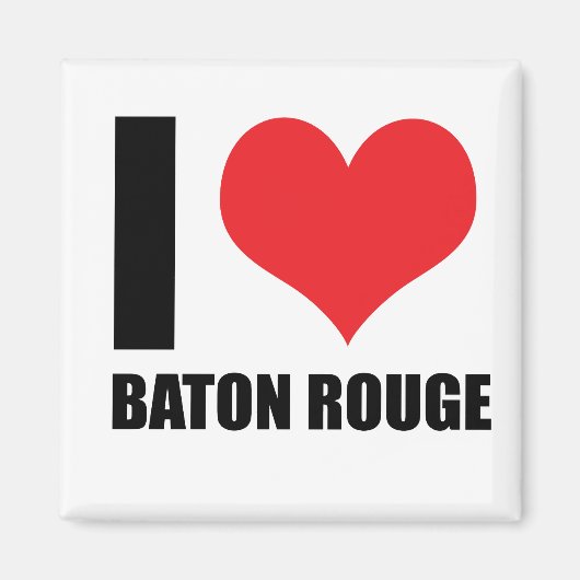 Ik hou van Baton Rouge Magneet (Voorkant)