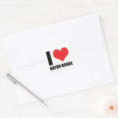 Ik hou van Baton Rouge Vierkante Sticker (Envelop)