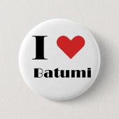 Ik hou van Batumi Ronde Button 5,7 Cm (Voorkant)