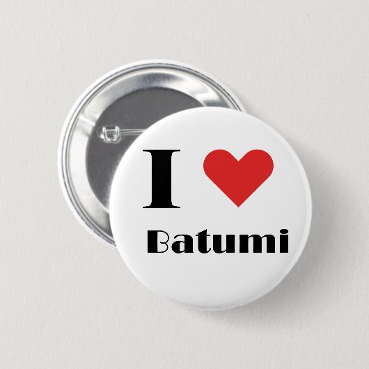 Ik hou van Batumi Ronde Button 5,7 Cm (Voorkant /achterkant)