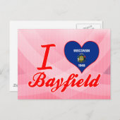 Ik hou van Bayfield, Wisconsin Briefkaart (Voorkant / Achterkant)