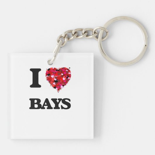 Ik hou van bays sleutelhanger (Achterkant)