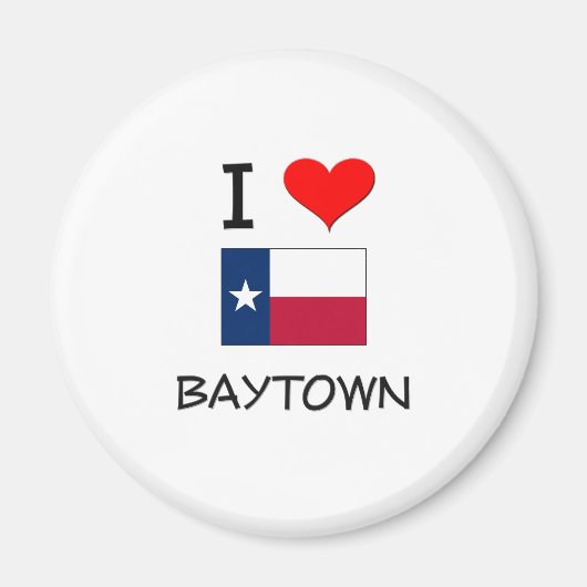 Ik hou van Baytown Texas Magneet (Voorkant)