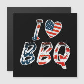Ik hou van BBQ, Amerikaans patriottisch (Voorkant / Achterkant)