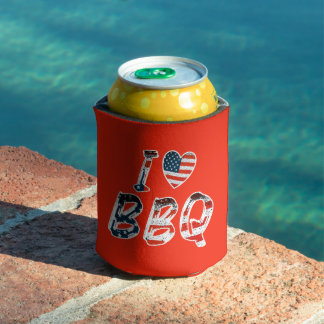 Ik hou van bbq, Amerikaans patriottisch Blikjeskoeler