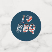 Ik hou van bbq, Amerikaans patriottisch Confetti (Kleine voorkant)